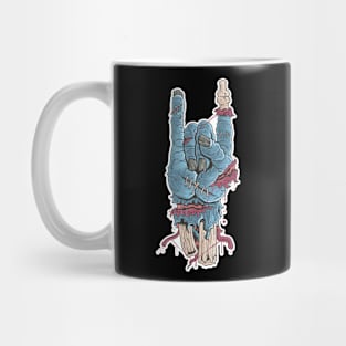 Zombie's hand rock Mug